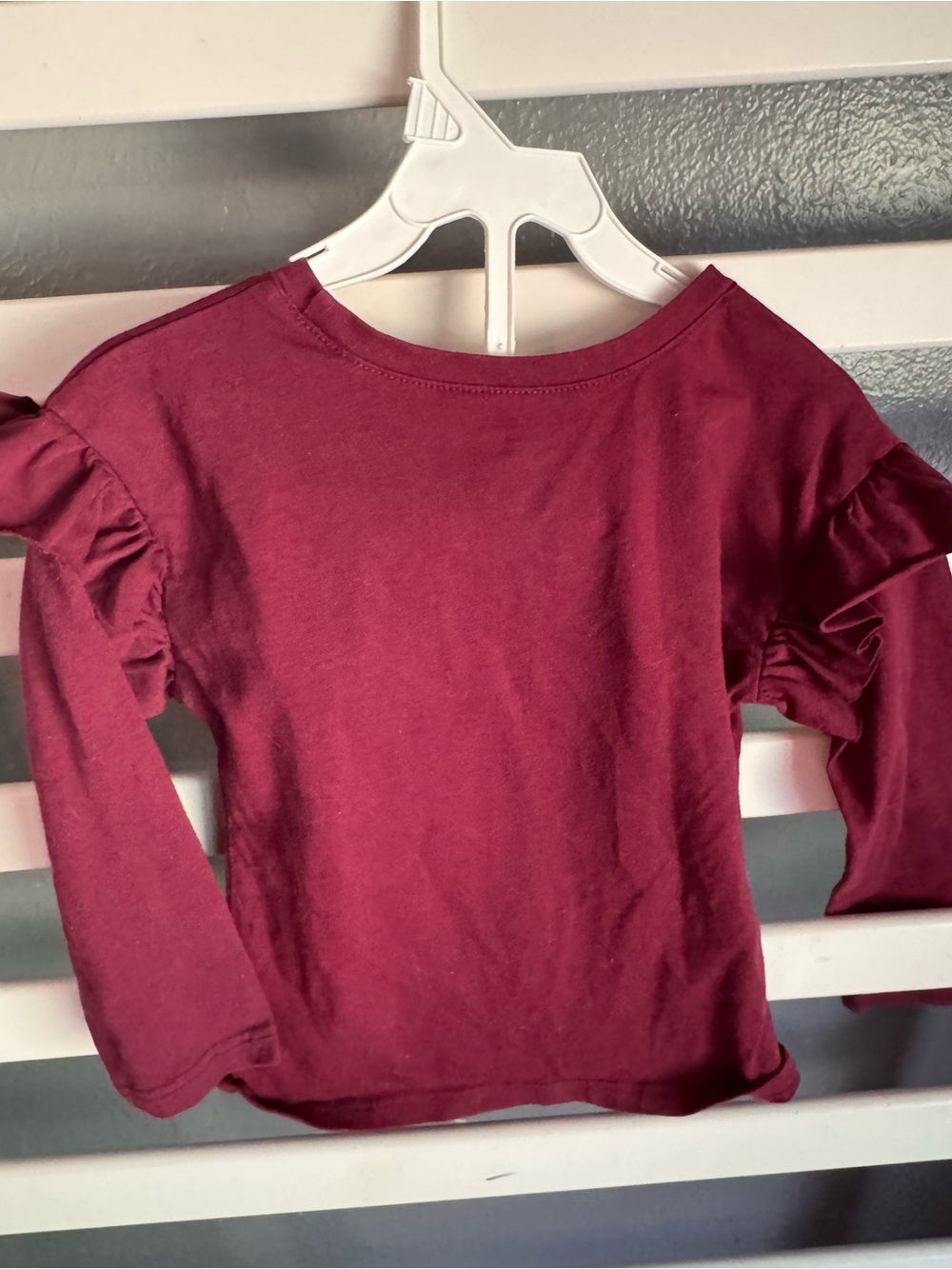 Garanimals Burgundy Long-Sleeve Swan Graphic Top - Picture 2 of 3